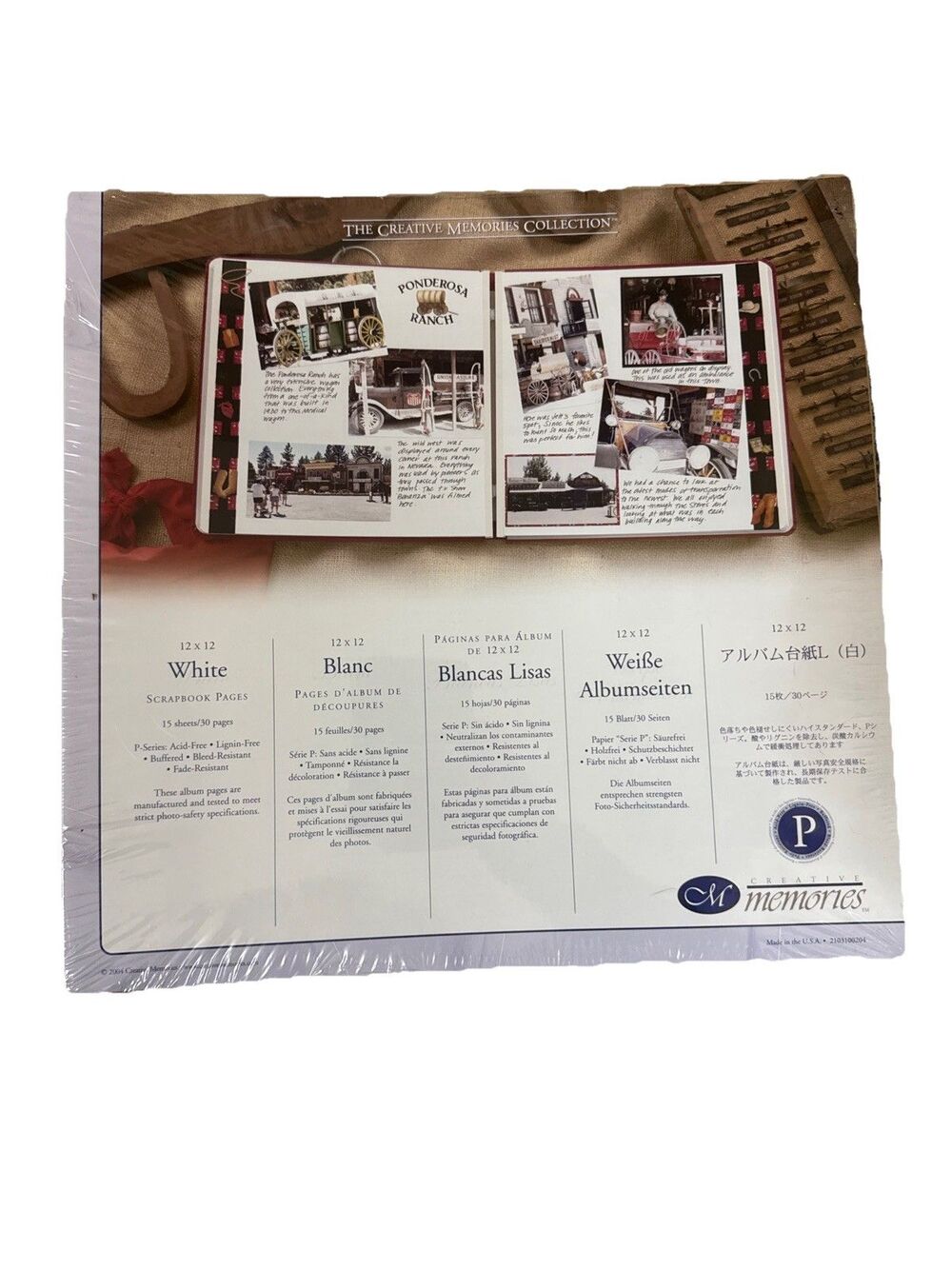 Creative Memories White 12x12 Scrapbook Pages 15 Sheets New Sealed